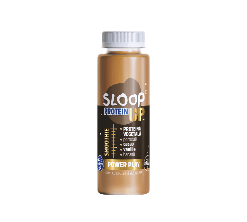 Smoothie cu proteină vegetală, cacao și portocală – SLooP UP Protein Power Play