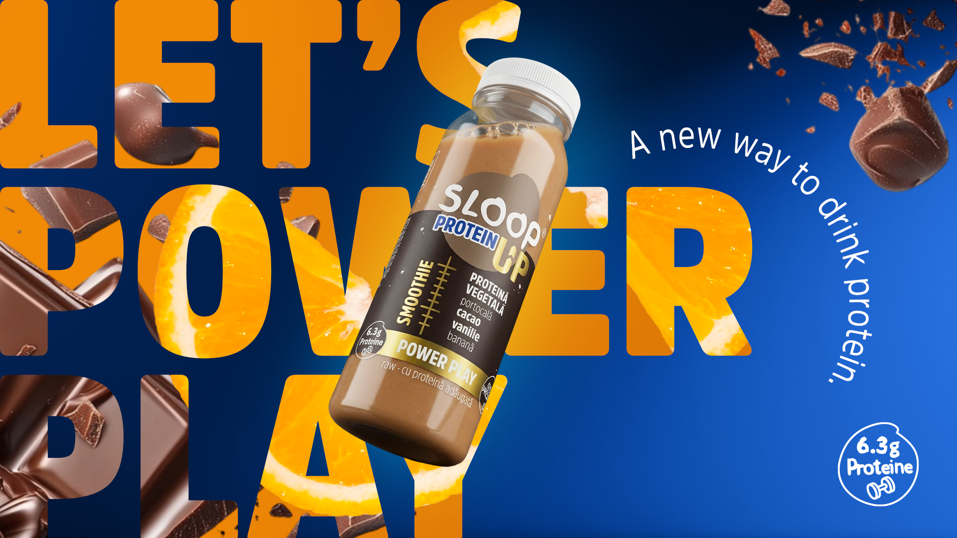 SLooP Protein Power Play smoothie cu proteină vegetală